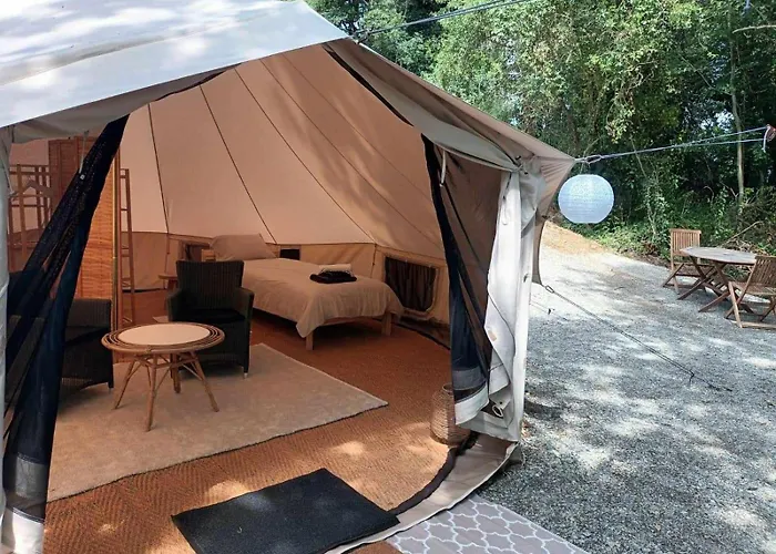 Glamping Tent In De Rust, Met Zwembad, Badkamer En Keuken * Lacapelle-Pinet