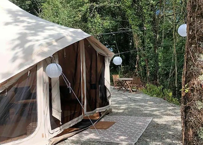 Glamping Tent In De Rust, Met Zwembad, Badkamer En Keuken 럭셔리텐트